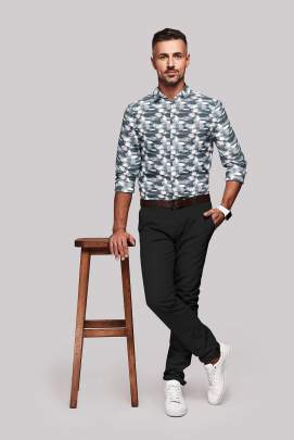 Digital Printed Full Sleeves Shirt 0