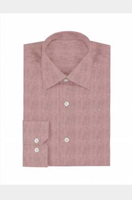 Pink Plain Cotton Full Sleeves Shirt 0