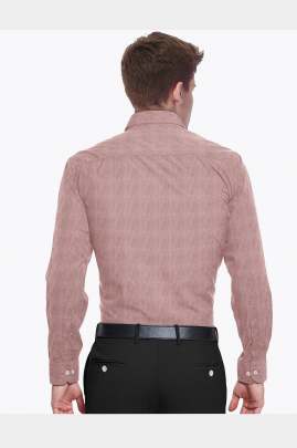 Pink Plain Cotton Full Sleeves Shirt 1