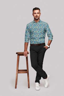 Printed Linen Full Sleeves Shirt 1