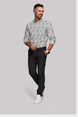 Printed Linen Full Sleeves Shirt 3