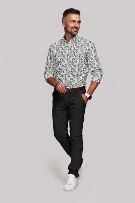 Printed Linen Full Sleeves Shirt 3