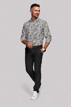 Printed Linen Full Sleeves Shirt 3