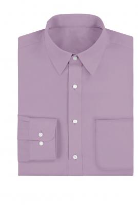 Lavender Pink Plain Cotton Full Sleeves Shirt 0