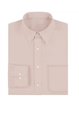 Pink Plain Cotton Full Sleeves Shirt 0