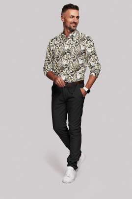 Printed Linen Full Sleeves Shirt 3